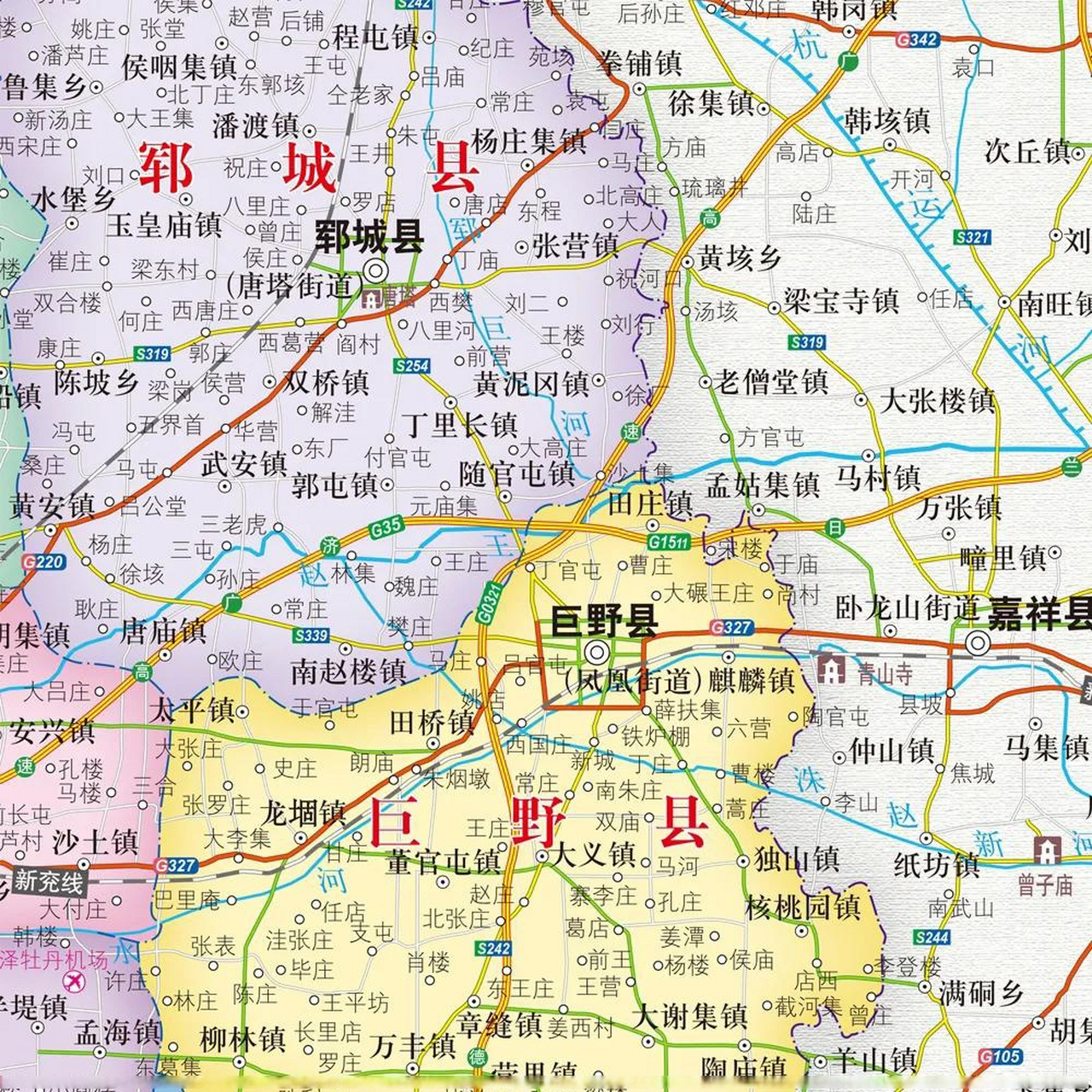 巨野地图最新探索,揭示这片土地的全貌