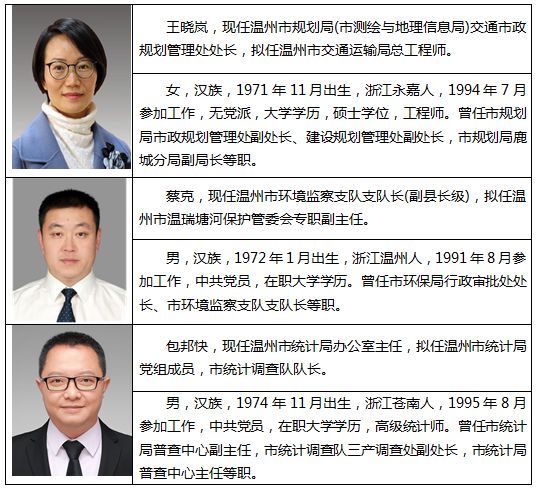 温州市副市长名单最新公布，人员构成及其影响分析