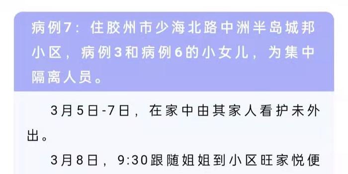 胶州新增病例情况更新，最新病例统计报告出炉！